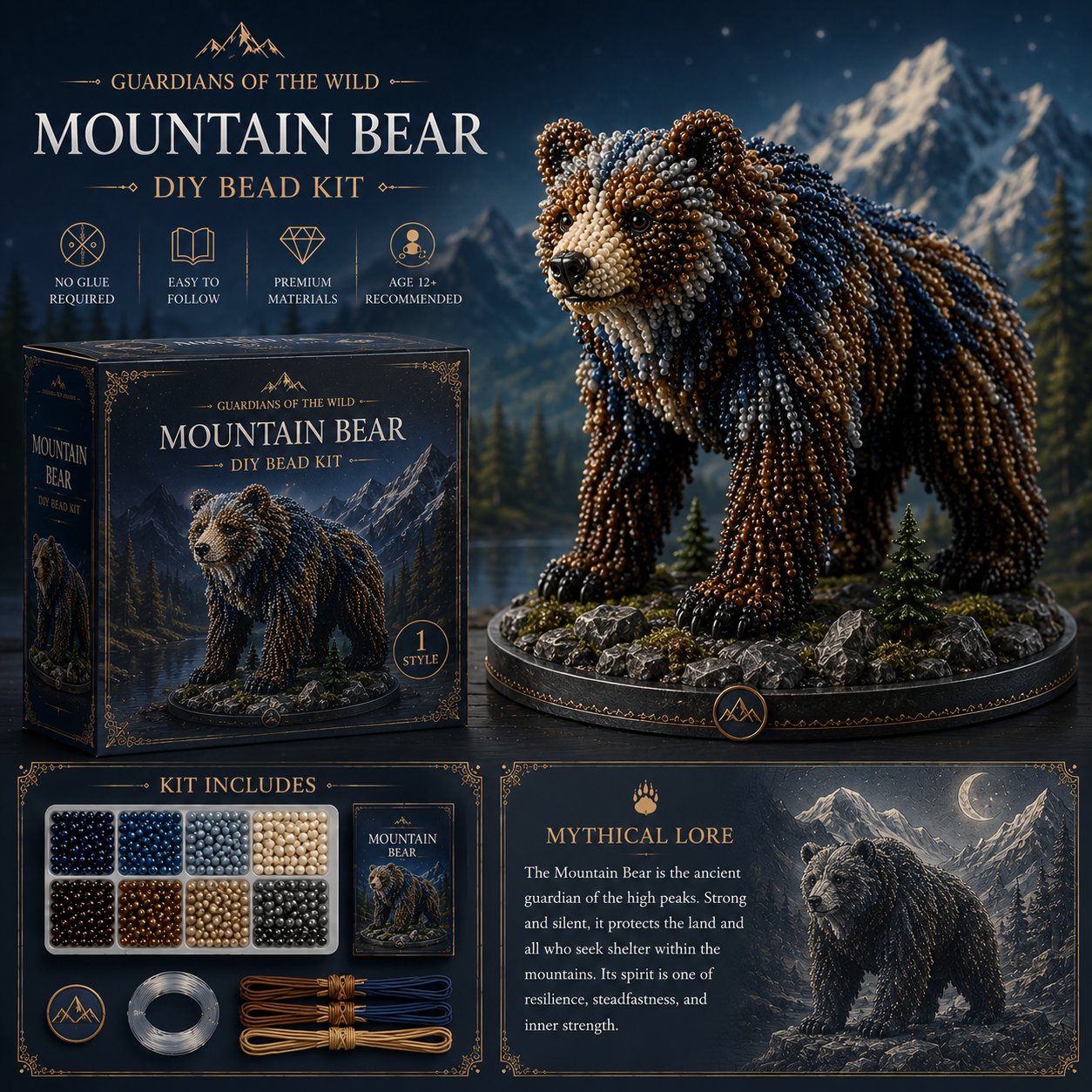 🔥2026 Hot Sale -🧵 3D Beaded Animal DIY Kit | Perfect Gift for Craft & Animal Lovers ✨