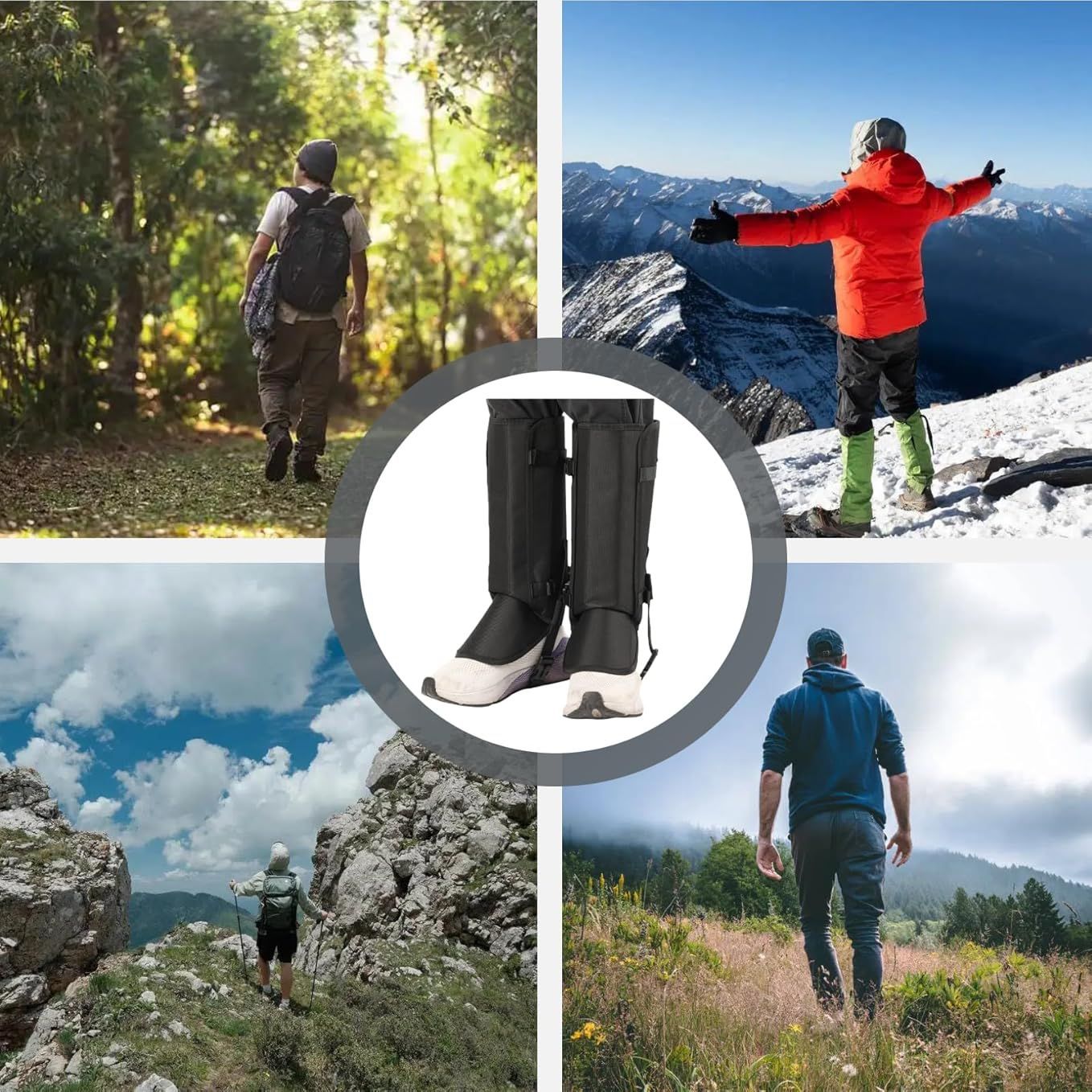 Unisex Adjustable Outdoor Snake-Resistant Leg Gaiters