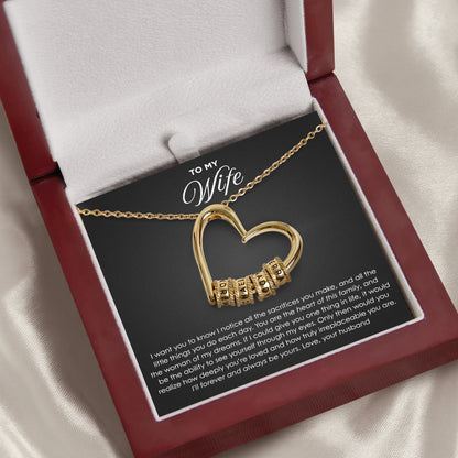 The Heart of Our Family - Personalized Beads Necklace