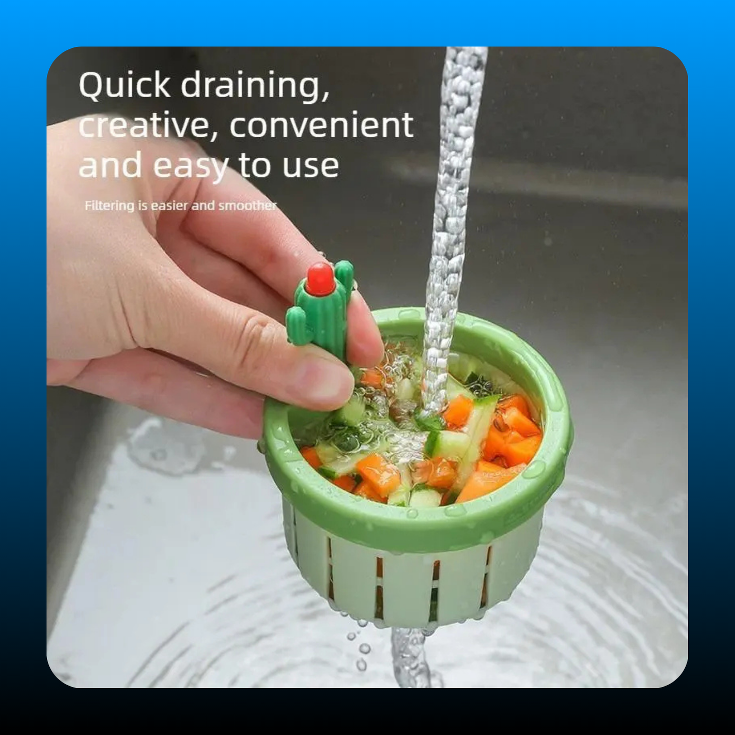 Cactus Kitchen Sink Strainer Inserts
