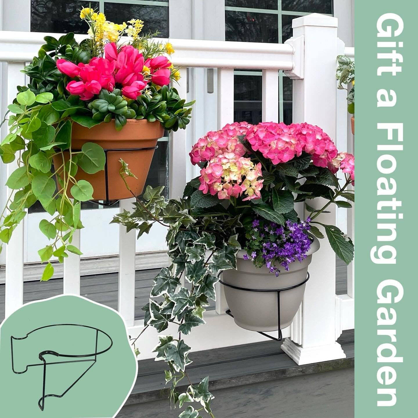 🌼Hot Sale 49% OFF - Floating Garden Railing Planter Shelf