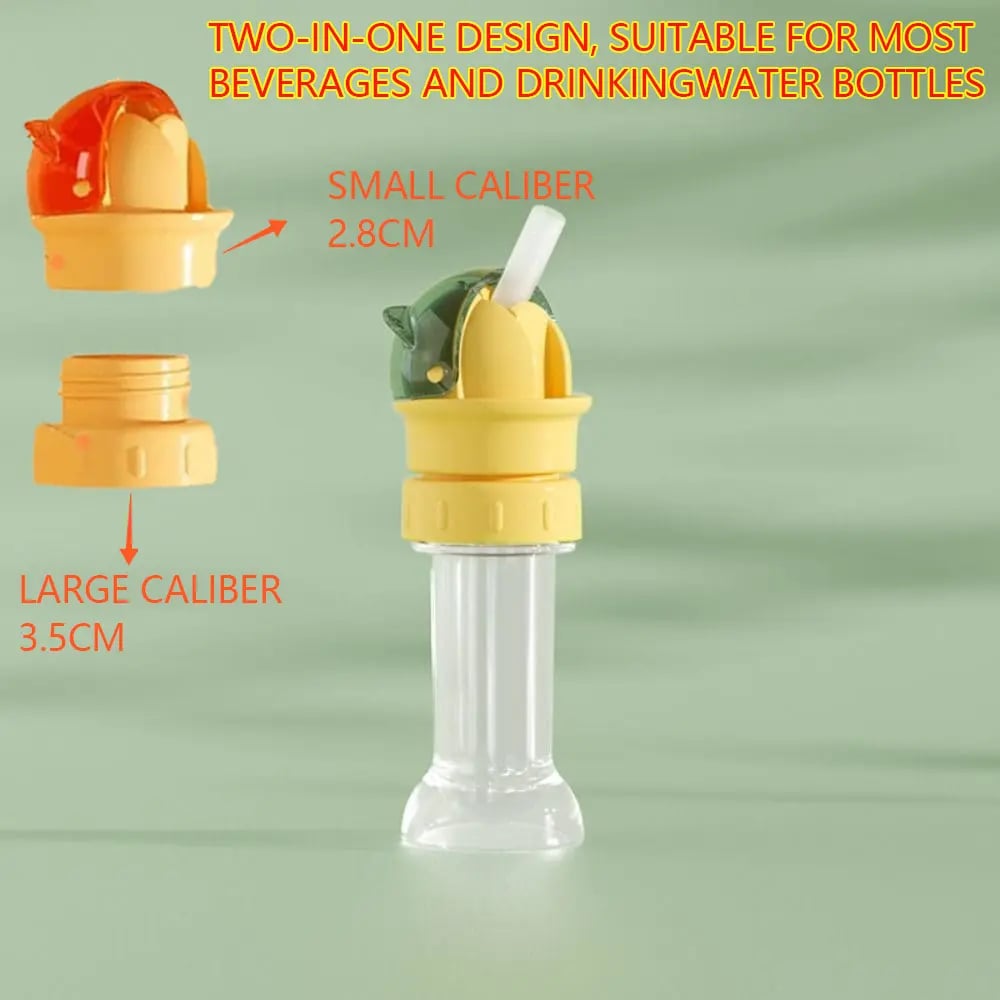 Universal Water Bottle Straw Cap – Spill-Proof Flip Top