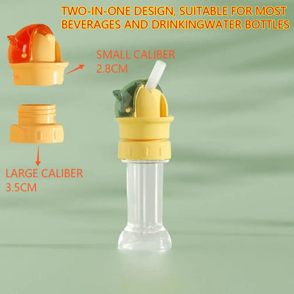 Universal Water Bottle Straw Cap – Spill-Proof Flip Top