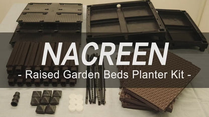 Elevated Raised Garden Planter with Legs, Black Woven Plastic Plant Container, Sturdy Lightweight Outdoor Planter Box for Flowers, Vegetables, Herbs Gardening