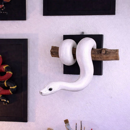 Golden Ball Python Wall Sculpture | Symbol of Strength & Prosperity
