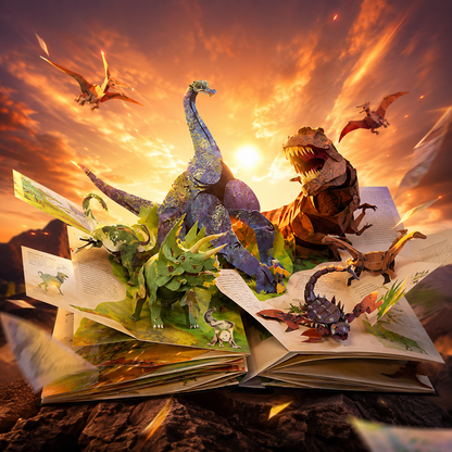 🦖3D Encyclopedia Prehistorica Dinosaurs📙HARDCOVER