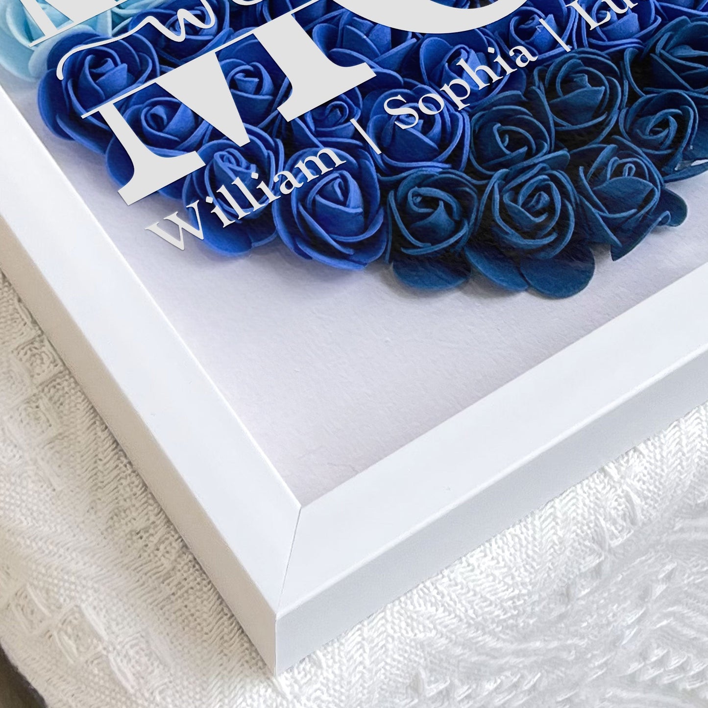 Mom We Love You - Personalized Flower Shadow Box - Gift For Mom