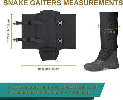 Unisex Adjustable Outdoor Snake-Resistant Leg Gaiters