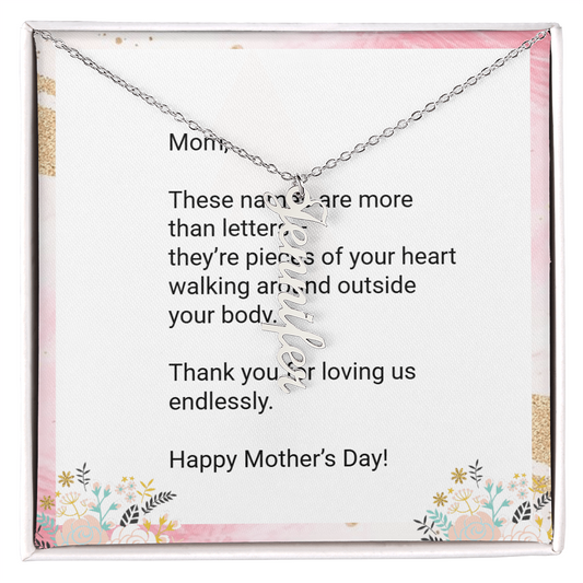 Personalized Kids' Names Necklace for Mom