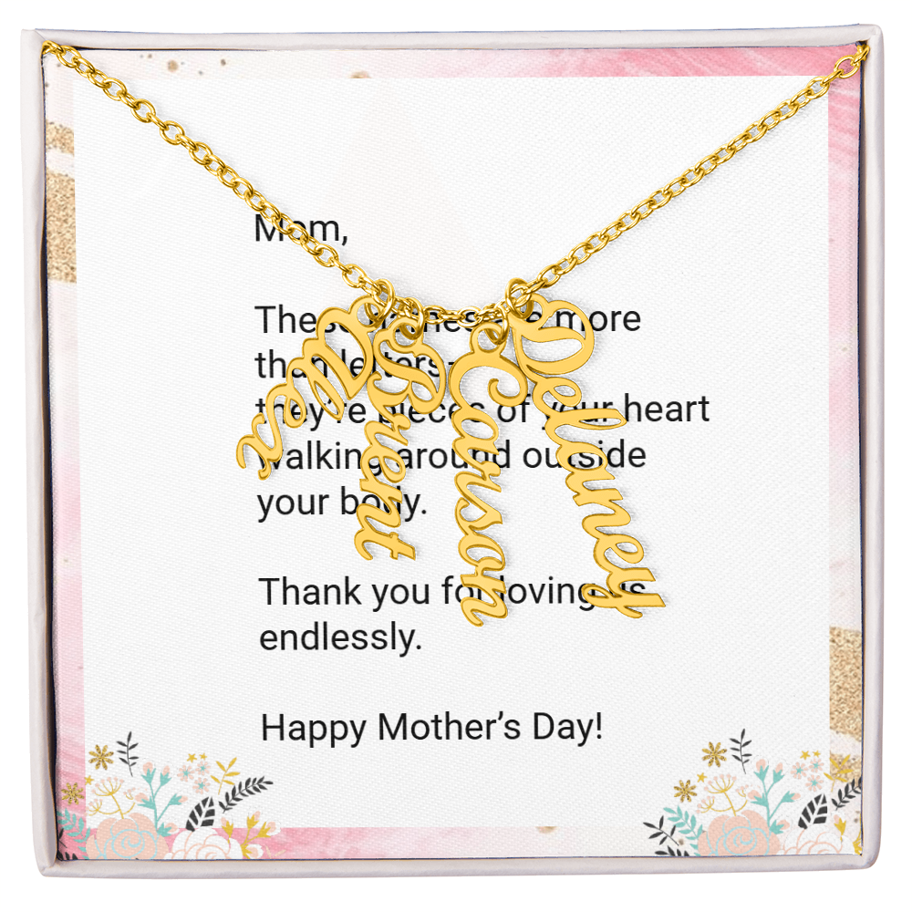 Personalized Kids' Names Necklace for Mom