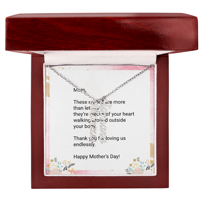 Personalized Kids' Names Necklace for Mom