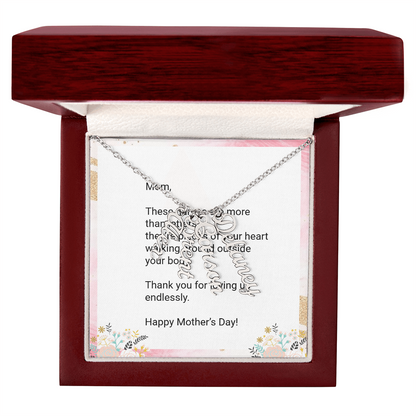 Personalized Kids' Names Necklace for Mom