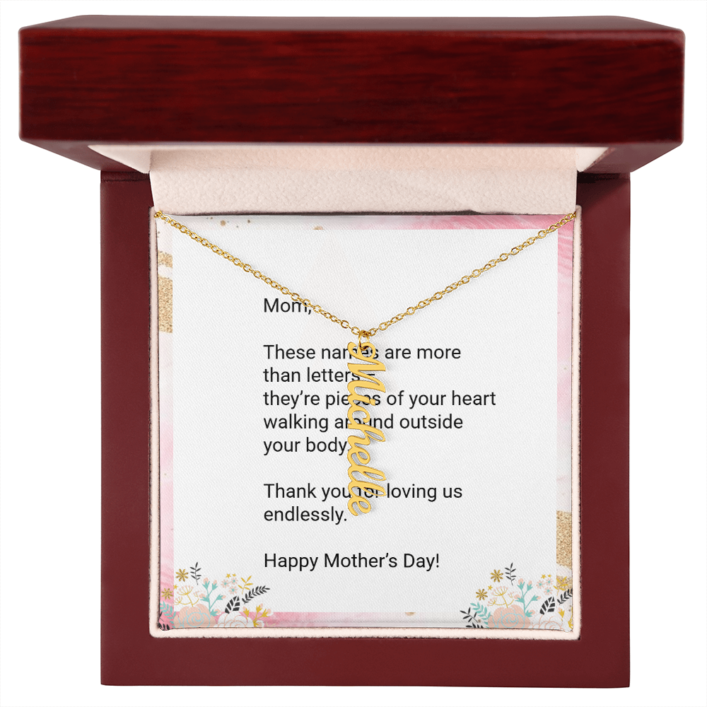 Personalized Kids' Names Necklace for Mom