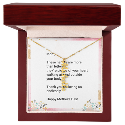 Personalized Kids' Names Necklace for Mom