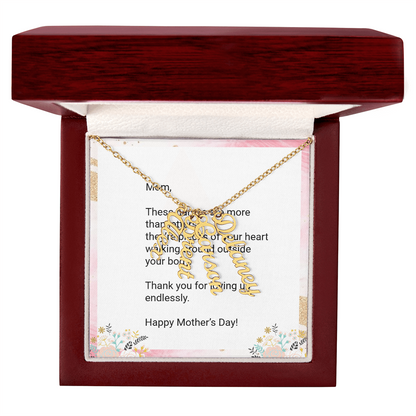 Personalized Kids' Names Necklace for Mom