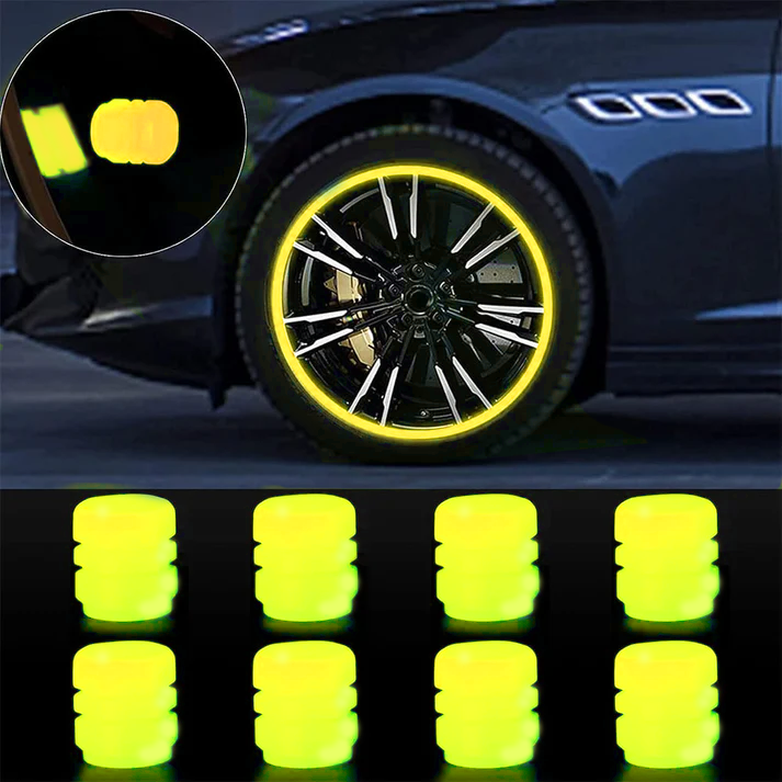 🔥💡Cool Glowing Tire Valve Caps – Instantly Upgrade Your Wheels