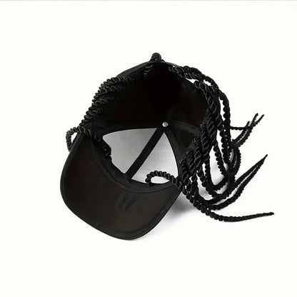 Braided Wig Baseball Cap – Snapback Hat with Attached Dreadlock Braids