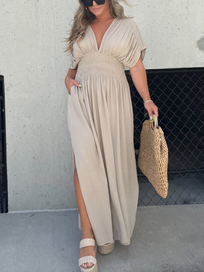 🔥Free Shipping & 50% OFF💗New fashion Slit effortless long dress