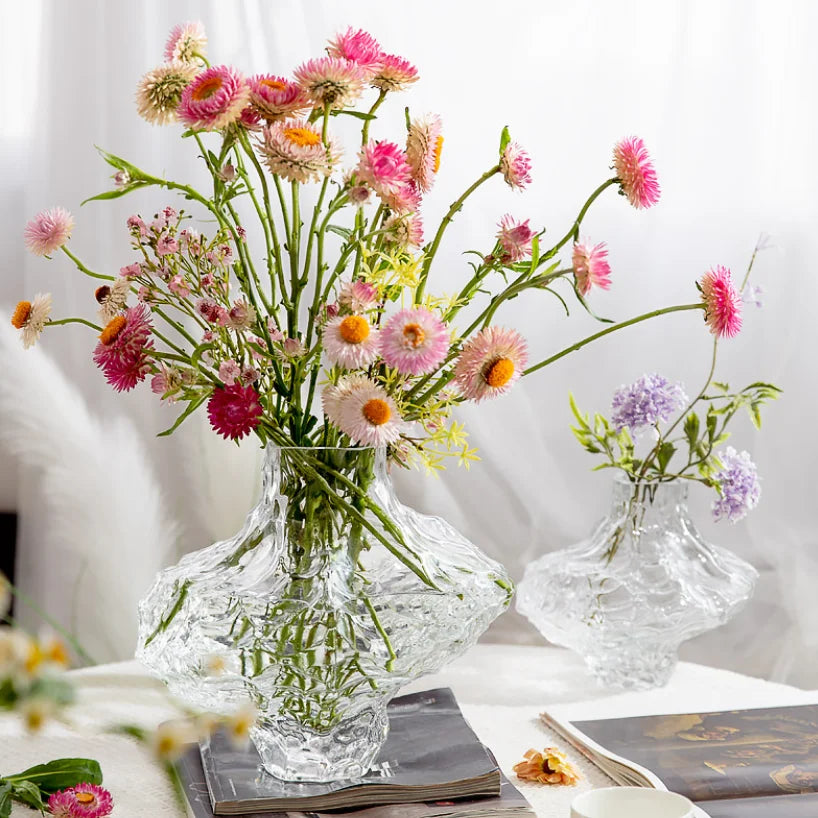 Ovornix™ Nordic Frosting Glass Vase - Modern Home Decor