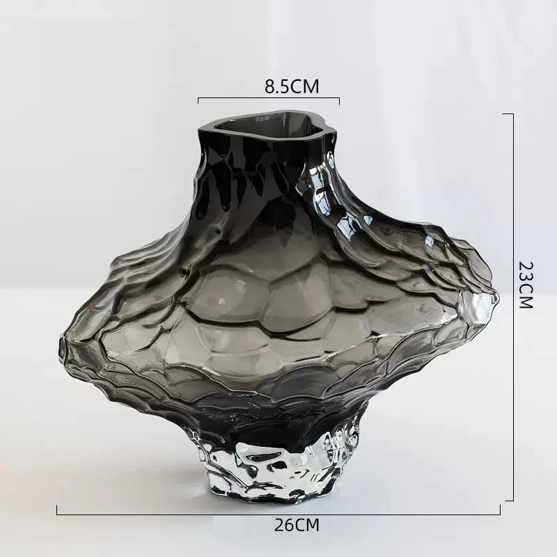 Ovornix™ Nordic Frosting Glass Vase - Modern Home Decor