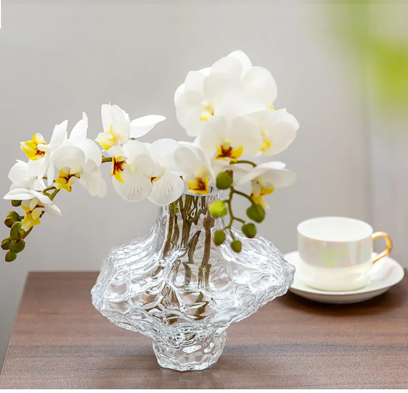 Ovornix™ Nordic Frosting Glass Vase - Modern Home Decor
