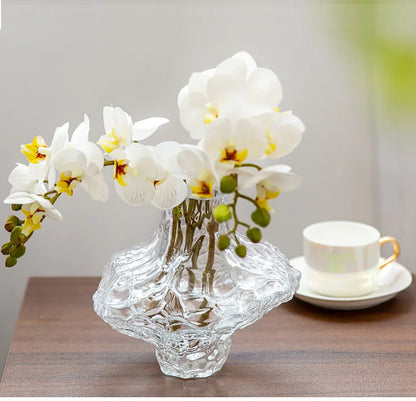 Ovornix™ Nordic Frosting Glass Vase - Modern Home Decor