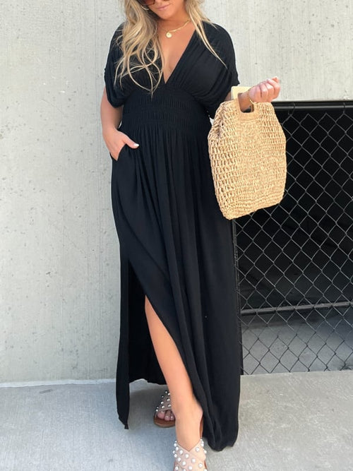 🔥Free Shipping & 50% OFF💗New fashion Slit effortless long dress