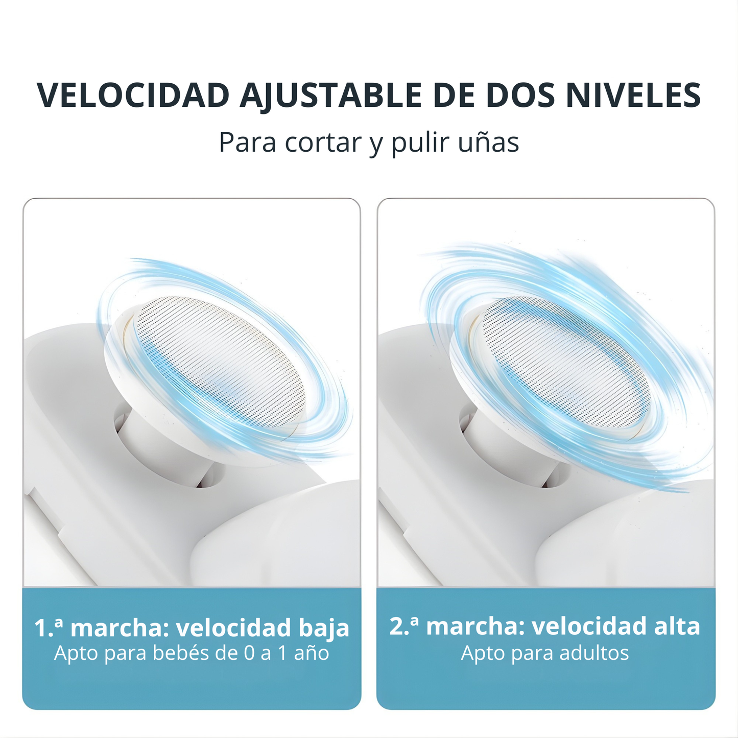 Cortauñas eléctrico 3 en 1